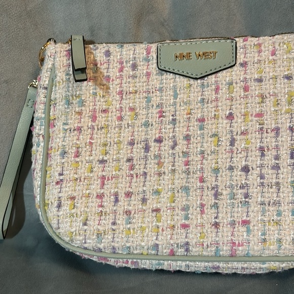 Nine West Zip-Top Knit Wristlet - Picture 2 of 4